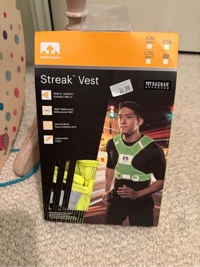 Natan men’s S/M High-Visibility Lime Green Reflective Safety Vest